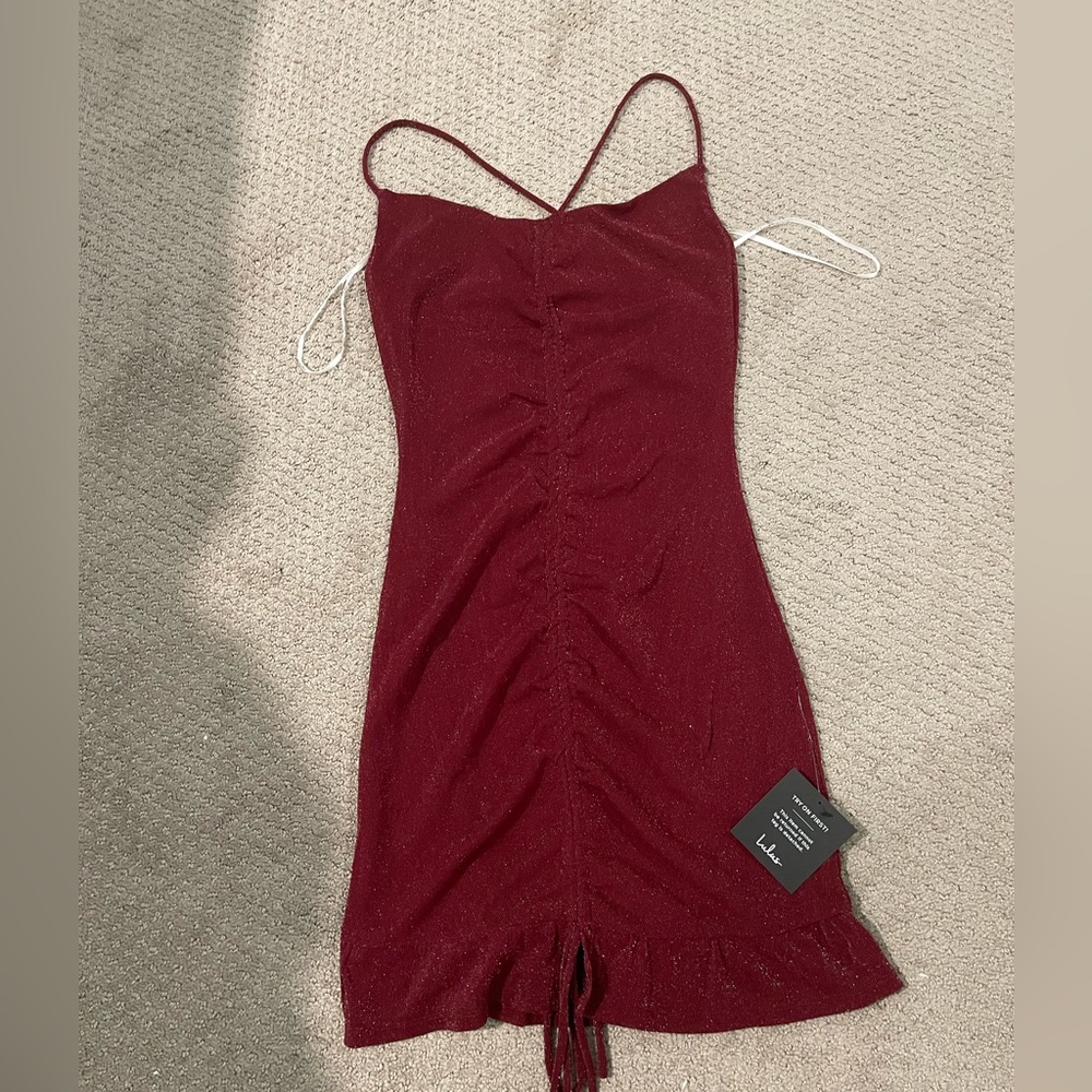 LuLu’s Red Sparkly Dress